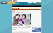 Pembe internet kafe geliyor