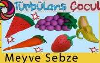 Oyun Hamurundan Meyve ve Sebzeler | Türbülans Çocuk | Play Doh Fruits and Vegetables