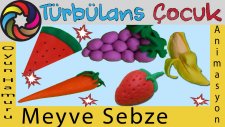 Oyun Hamurundan Meyve ve Sebzeler | Türbülans Çocuk | Play Doh Fruits and Vegetables