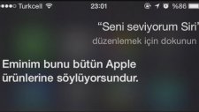 Türkçe konuşma Özelliği Sonrası Siri