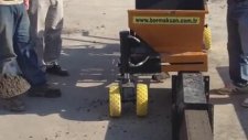 Bordürmatik Yerinde Dökme Bordür Makinası Testi Baharke Projesi 12 09 2014
