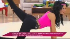 Cansu Taşkın Canlı Yayında Kalçalarını Sıklaştırdı