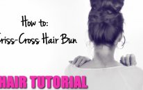 CUTE BUN HAIRSTYLES | CRISS CROSS UPDOS FOR MEDIUM LONG HAIR TUTORIAL | SCHOOL PROM WEDDING STYLES