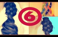 HAIR TUTORIAL: HOW TO: CUTE SIX 6 STRAND BRAID HAIRSTYLES FOR SHORT MEDIUM LONG HAIR TUTORIAL |