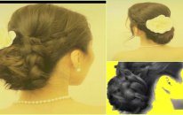 WEDDING HAIR TUTORIAL: LOW BRAID BUN UPDOS for MEDIUM LONG HAIR | BRAIDED BUNS FOR PROM
