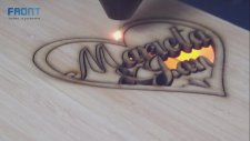 Co2 Lazer kesim Ahşap Kart Merry Christmas