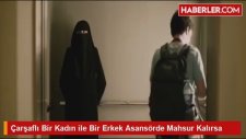 Asansörde Mahsur Kalan Çarşaflı Kadın ile Şortlu Adamın Çarpıcı Öyküsü