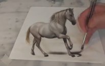 3d inanılmaz gerçekçi at çizimi