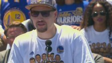 Klay Thompson taraftarlara teşekkür etti