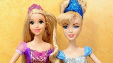Sindirella ve Rapunzel dans dersi - Evcilik TV oyuncaklarla evcilik oyunları