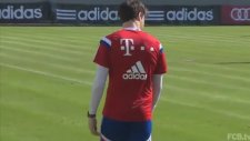 Javi Martinez Antrenmanda Coştu