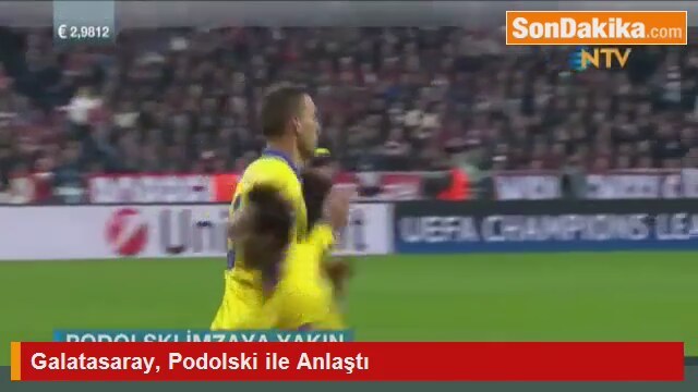 Galatasaray Podolski ile Anlaştı