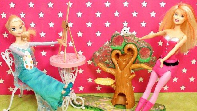 Karlar Kraliçesi Ressam Elsa Ve Süper Kahraman Barbie - Evcilik Tv