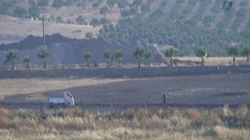 Türk Tankını Gören IŞİD'liler Böyle Kaçtı