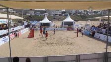 Plaj voleybolu turnuvası başladı