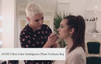 AVON Ultra Color Indulgence Plum Verbana ile Bordo Dudaklar