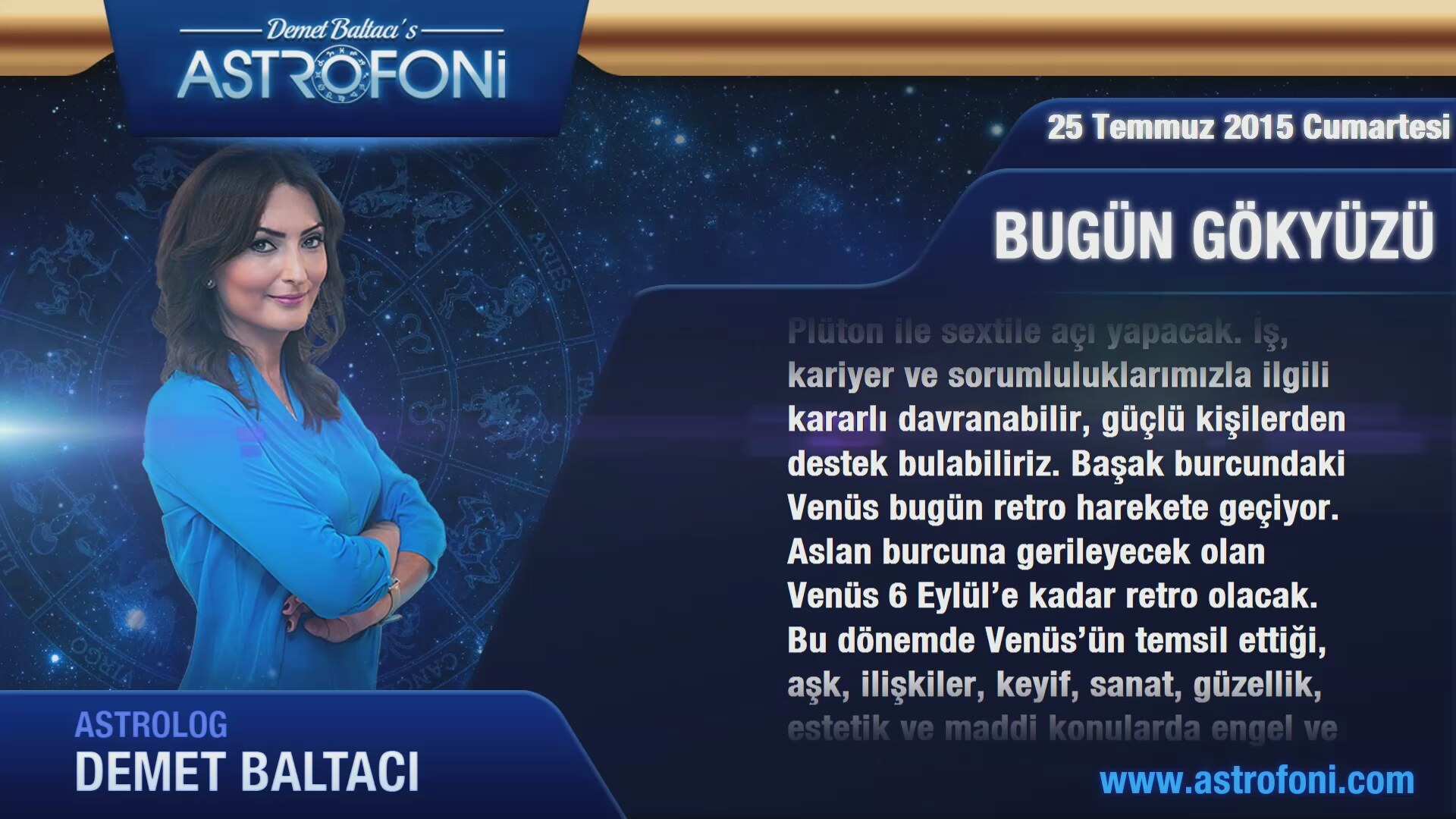 25 Temmuz Günlük Burçlar 25 Temmuz Günlük Burçlar