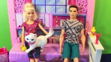Barbie Bebek Kedisine Tuvalet Eğitimi Veriyor - Evcilik TV Evcilik Oyunları