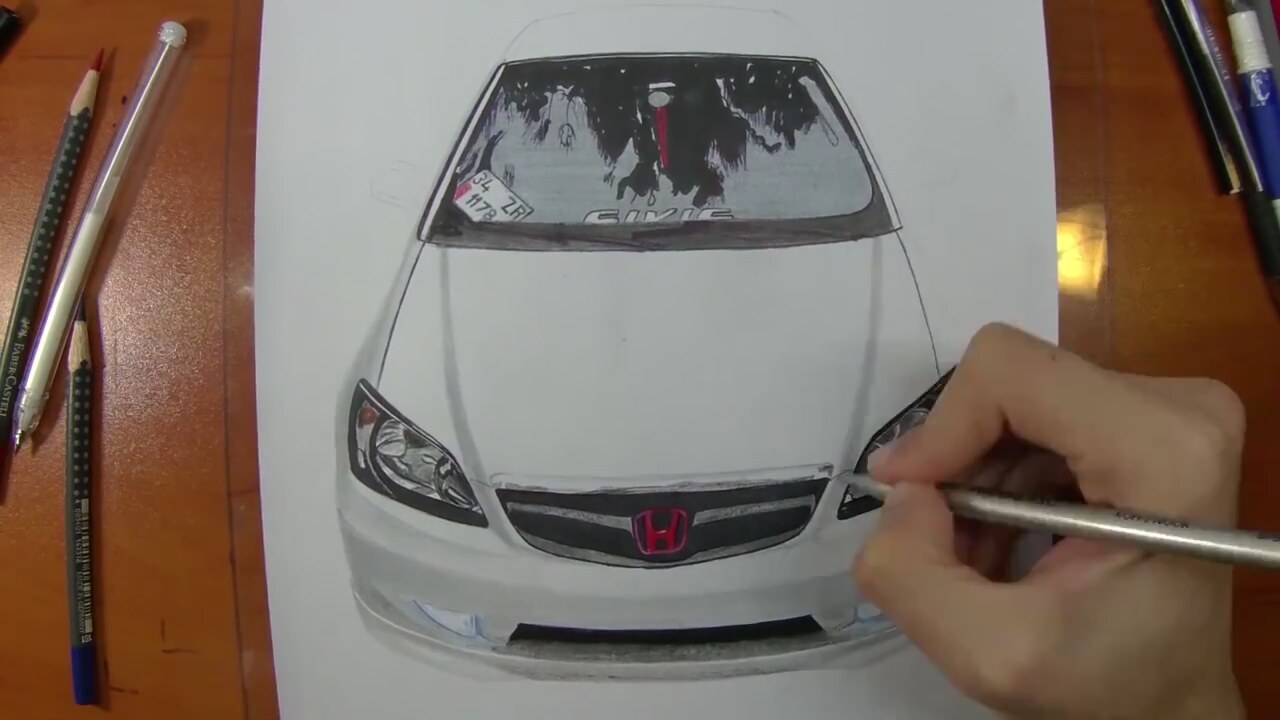 Honda Civic Vtec Ii Cizimi Speed Drawing Izlesene Com
