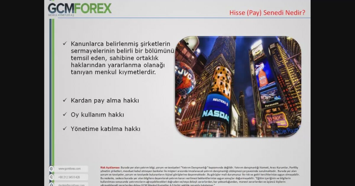 Gcm forex hisse senetleri