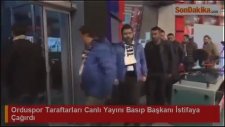 Orduspor Taraftarlarının Canlı Yayını Basması