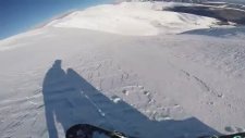 Farkında Olmadan Çığ Başlangıcına Neden Olan Snowboardcu