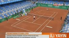 Cem İlkel'in Roger Federer'le Antreman Yapması