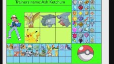 Pokemon Ash'in Yakaladığı Tüm Pokemonlar