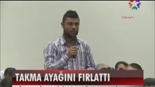 Protez Ayağını Fırlatan Gazi