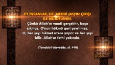 Nihat Hatipoğlu'na hatırlatıyoruz: “Hz. Mehdi (as) ile müjdelenmek” Peygamber Efendimiz (sav)’in emr