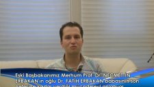 Eski Başbakanımız Merhum Prof. Dr. Necmettin Erbakan'ın oğlu Dr. Fatih Erbakan babasının son nefesin
