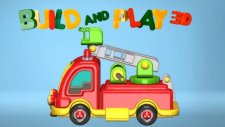 Çizgi Film 3D - Yap ve oyna (Build and Play) - İtfaiye merdiven kamyonu
