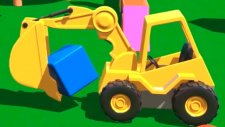 Çizgi Film - Akıllı Excavator Dodo figürleri öğreniyor (Küp)