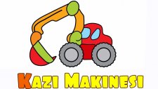 Çizgi Film - Okul öncesi eğitim - Kazı makinesi ile eğitici oyunlar