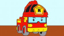 Çizgi film - Robocar Poli - Arabalar Taxi, İtfaiye ve Kepçe (Renkleri öğreniyoruz)