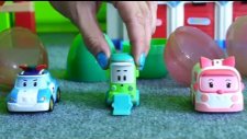 Robocar Poli - Çocuklar için video (Sürpriz yumurtalar)