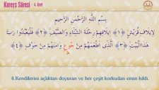 Kureyş Suresi