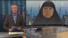 Alman Televizyonu Merkel’e Çarşaf Giydirdi