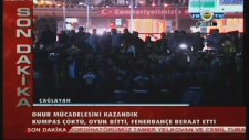 Fenerbahçe taraftarlarının Çağlayan Adliyesi'ndeki büyük coşkusu!