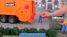 Bruder Scania R-Serisi Çöp Kamyonu - Turuncu 03560