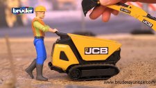 JCB Dumpster mit Bauarbeiter 62004