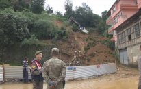 Sürmene'de heyelan