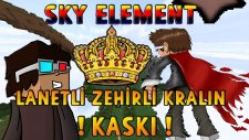 LANETLİ ZEHİRLİ KRALIN KASKI! (TAÇ) - Minecraft SKY ELEMENT! - Bölüm 7