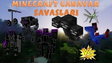 Minecraft Canavar Savaşları(Mob Battle) - Bölüm 1 - Robo vs Water Dragon,Wither Boss,Mantis!