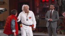 Marty McFly & Doktor Brown Kimmel Show'a Zaman Yolculuğu Yapması