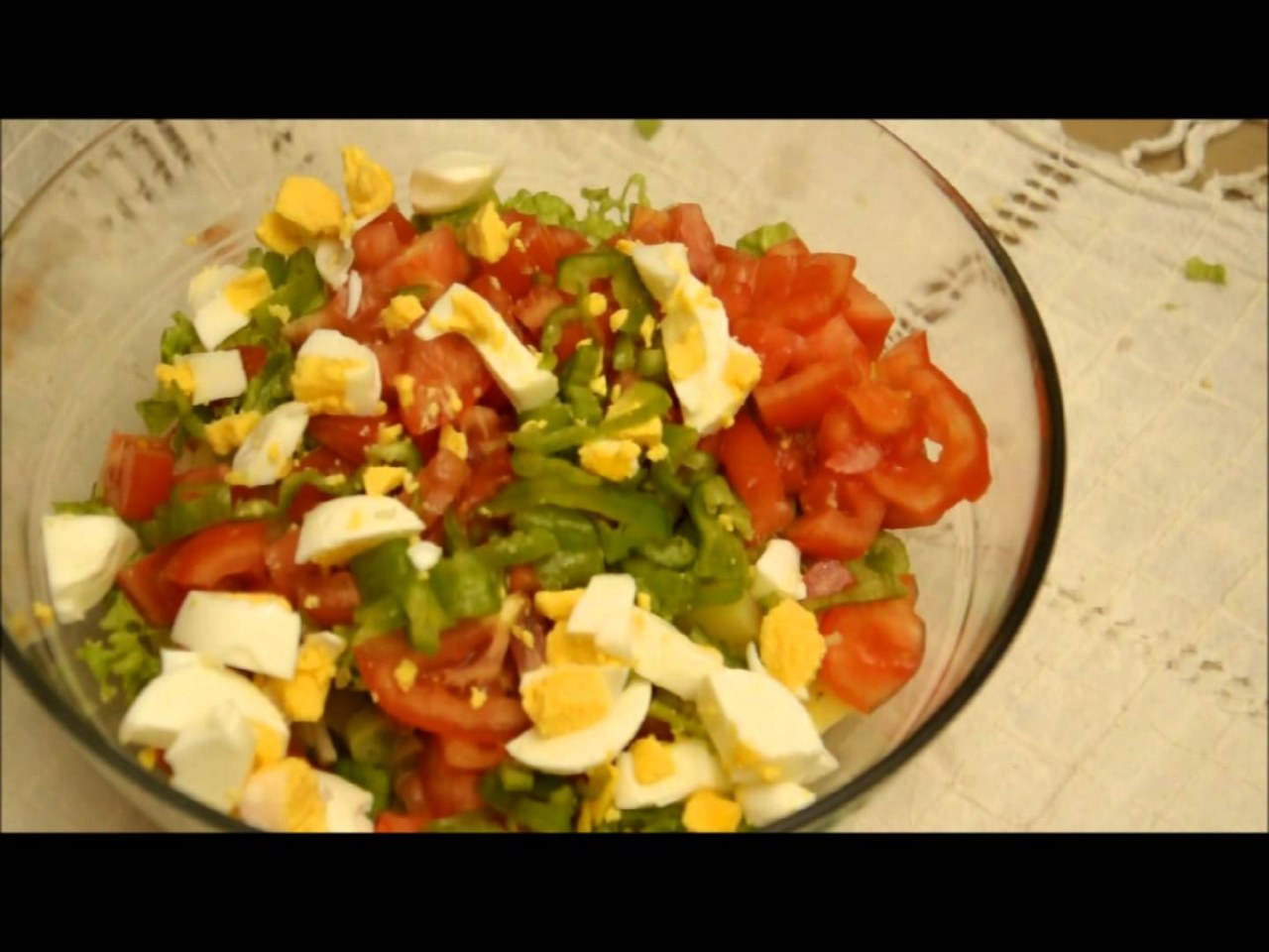 Orijinal yemek - salata Mozaik Orijinal yemek - salata Mozaik