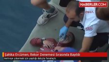 Şahika Ercümen Rekor Denemesi Sırasında Bayıldı