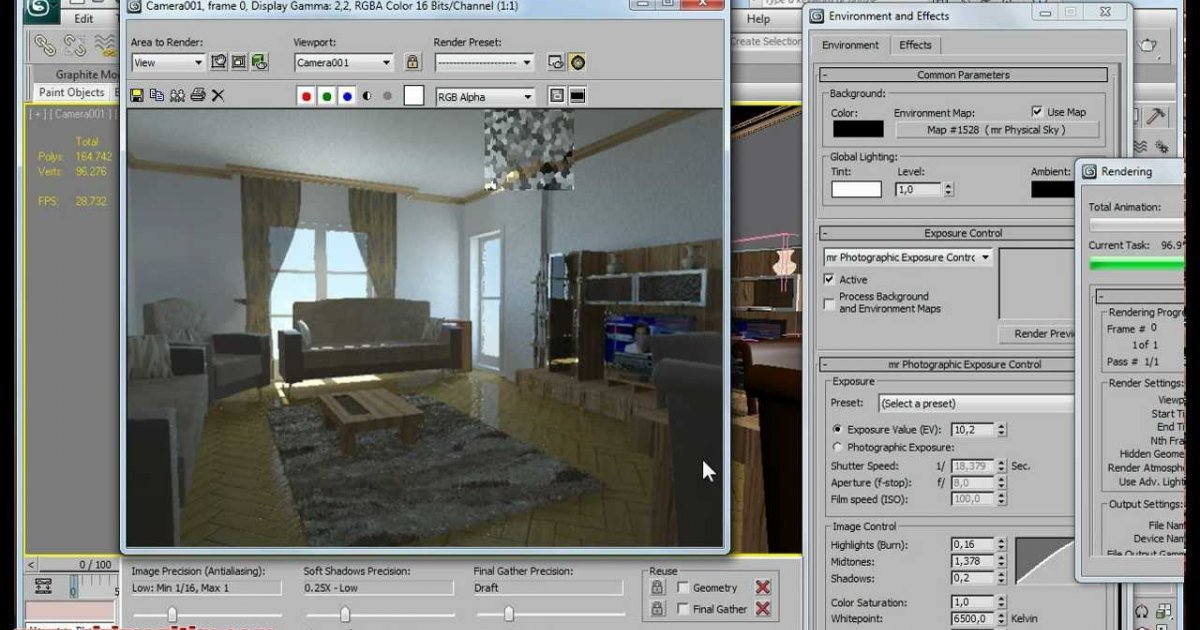 Exposure control 3ds max настройки