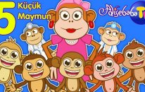Beş Küçük Maymun | Bebek Şarkıları | Adisebaba TV