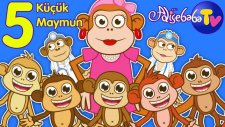 Beş Küçük Maymun | Bebek Şarkıları | Adisebaba TV